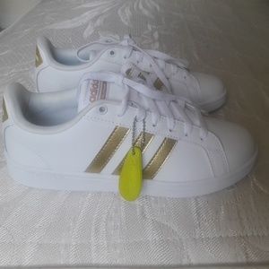 Adidas white-gold Cloudfoam